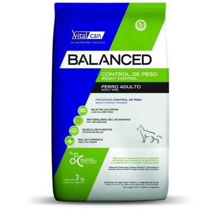 Balanced Perro Control de Peso All Ages 20 kg