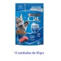 Pack Cat Chow Gato Adulto Carne 15 x 85g 