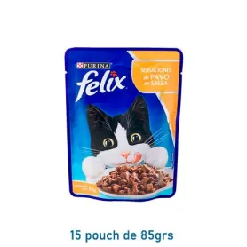 Pack 15 Pouch Felix Pavo Sensaciones 85grs