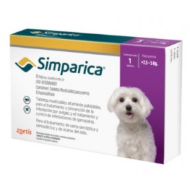 Simparica 2.6  a 5 kg 1 Comprimido