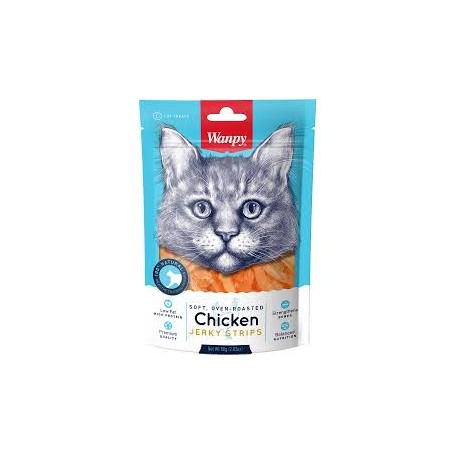 Golosina Gato Wanpy Jerky Pollo Strips