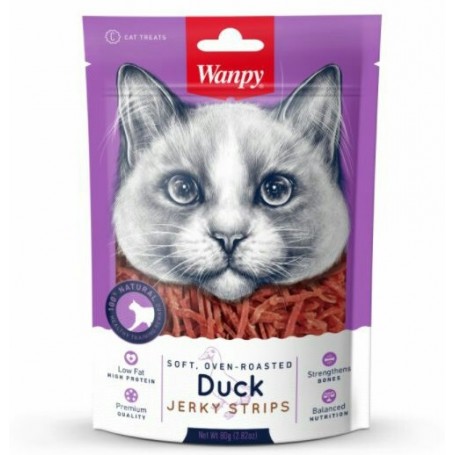 Golosina Gato Wanpy Jerky Duck Strips