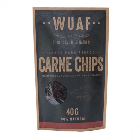 Wuaf Snack Chip Carne 40grs