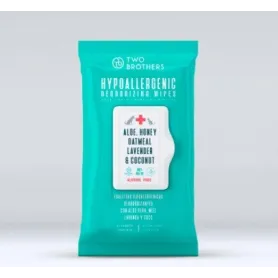 Toallitas Two Brothers Hypoallergenic con Aloe Vera, Miel, Lavanda y Coco
