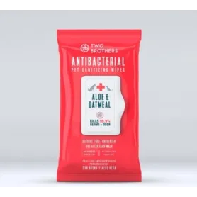 Toallitas Two Brothers Antibacteriales con Aloe Vera y Avena