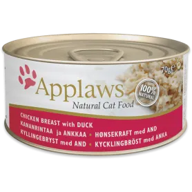 Lata Applaws Adulto Pollo Y Pato Lata Con Caldito