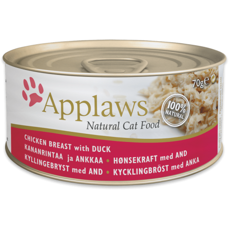 Lata Applaws Adulto Pollo Y Pato Lata Con Caldito