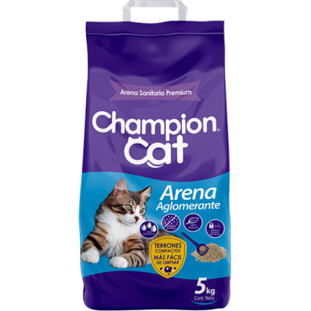 Arena Champion Cat Sanitarios Aglomerante 5 kg