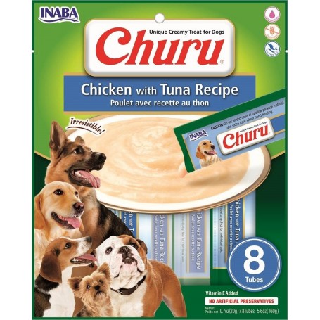 Golosinas Churu Perro Pollo y Atun 8 unds