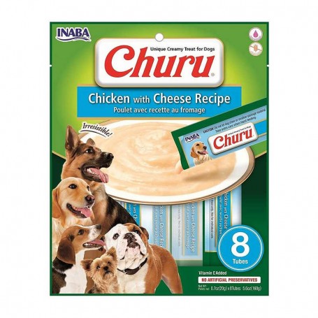 Golosinas Churu Perro Pollo y Queso 8 unds