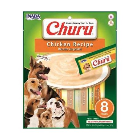 Golosinas Churu Receta Perro Pollo 8 unds