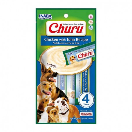 Golosinas Churu Perro Pollo y Atun 4 unds