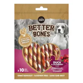 Golosinas Zeus Better Bones Twists Pato y Arandano 10 u 39063 6,990.00