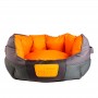 Cama Gigwi-Place Redonda Naranja y Gris Talla M