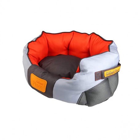 Cama Gigwi-Place Redonda  Gris y Naranja Talla M