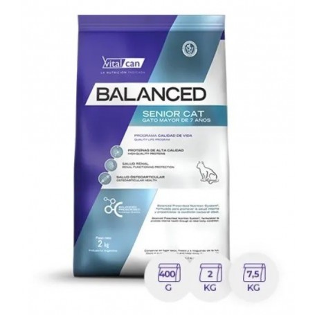 Vitalcan Balanced Gato Senior 2 kg