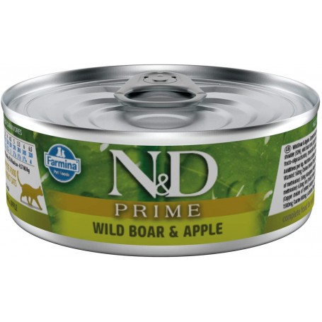 N&D Humedo Gato jabali y Manzana 70 grs