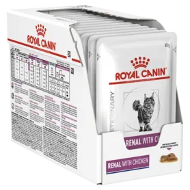 Pack 12 Royal Canin Felino Pouch Húmeda Renal 85 grs 39008 18,990.00