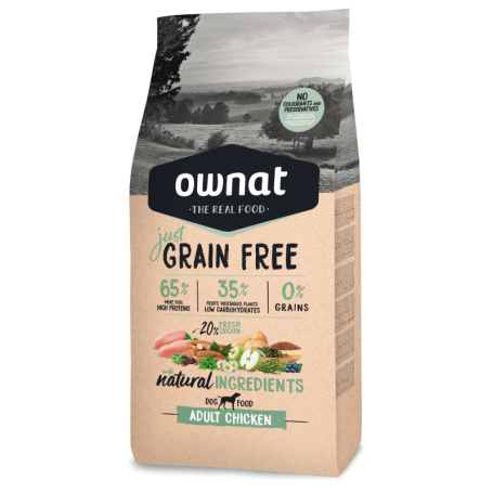 Ownat Just Grain Free Adult Chicken 3kg.