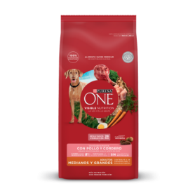 PURINA ONE Perros Adultos Mediano Y Grande - Pollo y Cordero 2Kg