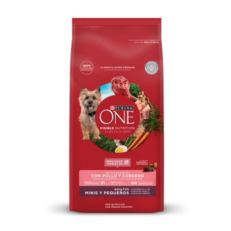PURINA ONE Perros Adultos Mini - Pollo y Cordero 6Kg
