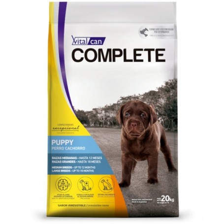 Vitalcan Complete Perro Cachorro Raza Mediana y Grande 20 Kg