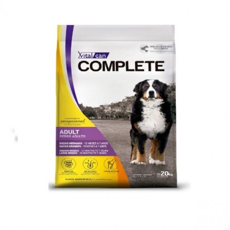 Vitalcan Complete Perro Adulto Raza Mediana y Grande 20 Kg