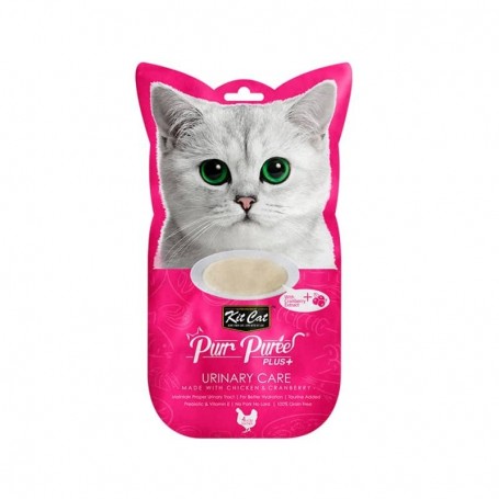 Kit Cat Purr Puree Plus+Urinary Care (Chicken) 4X15G