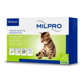 Antiparasitarios Milpro Gatos Menos de 2 kilos 39775 8,990.00