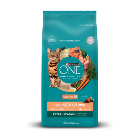 PURINA ONE Gatos Esterilizados - Pollo y Salmón 2Kg