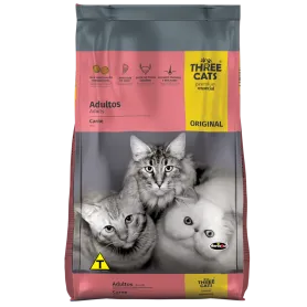 THREE CATS ORIGINAL GATOS ADULTOS – CARNE 10