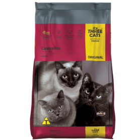 THREE CATS ORIGINAL GATOS CASTRADOS - CARNE 3KG