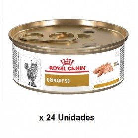 Pack 24 Lata Royal Canin Alimento Urinary SO Felina 145 grs.