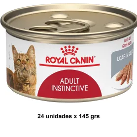 Pack 24 Latas Royal Canin Felino Húmeda Adulto Instinctive 145 grs ...