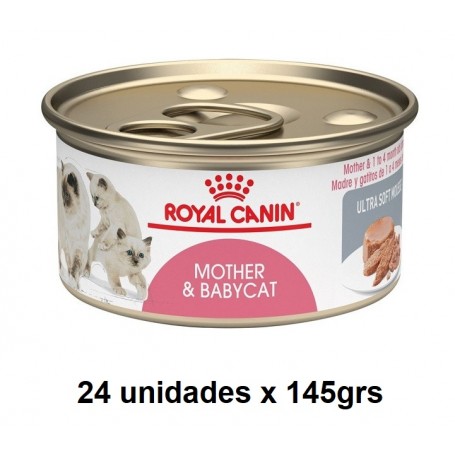 Pack 24 Latas Royal Canin Húmeda Babycat Instinctive 145 grs