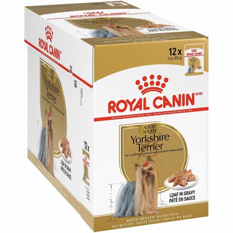 Pack 12 Royal Canin Canino Pouch Húmeda Yorkshire 85 grs