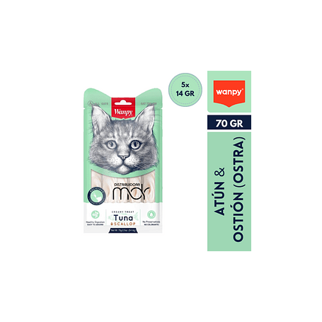 Golosina Gato Wanpy Creamy Tuna and Scalop