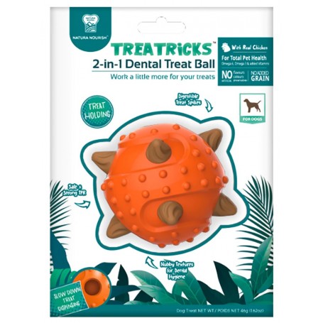 Juguete Dental Treat Ball 2 en 1