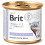 Alimento Humedo Brit Veterinary Gastrointestinal Salmon & Pea Gatos 200 grs
