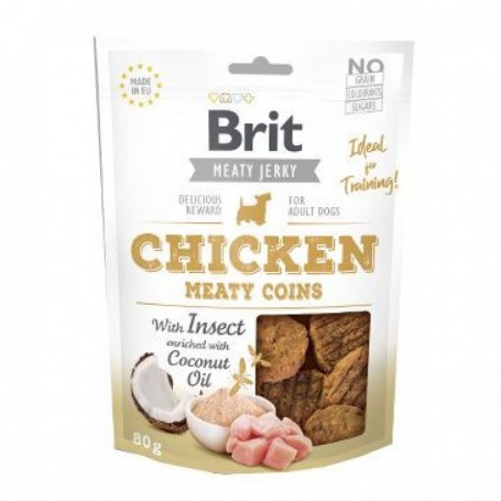 Golosina Brit Coins Snack Chicken With Insect Meat