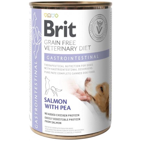 Alimento Húmedo Perro Brit Veterinary Gastrointestinal Herring and Pea 400 grs