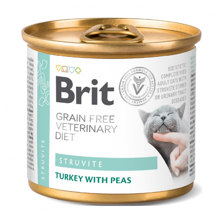 Brit Veterinary Diet Cat Lata Struvite 200 grs
