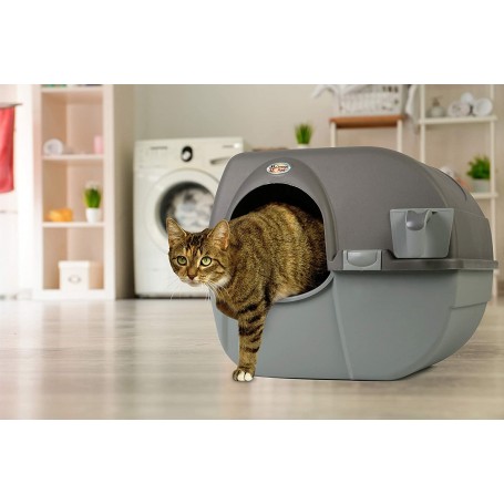 Baño Cerrado Large Paw Cat Litter Box Autolimpiante