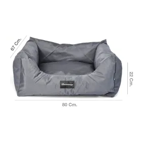 Sofa Premium Dreamaway Boston Gris - Talla L (80X67X22 Cm) Gris Liso