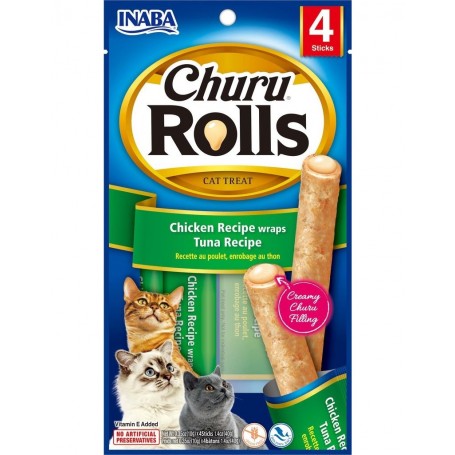 Golosinas Inaba Cat Churu Rolls Atun 40 grs