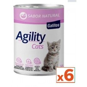 Pack 6 Alimento Humedo XL Agility Kitten 340 grs Pack 6 Alimento Humedo XL Agility Kitten 340 grs