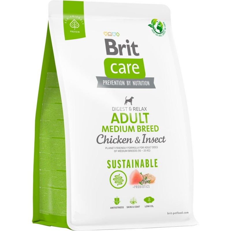 Brit Insect Brit Care Sustainable Adult Medium Chicken and Insect 12 kg 40695 6...