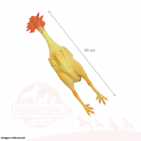 Mordedor Pollo de látex para Perros  45 cm