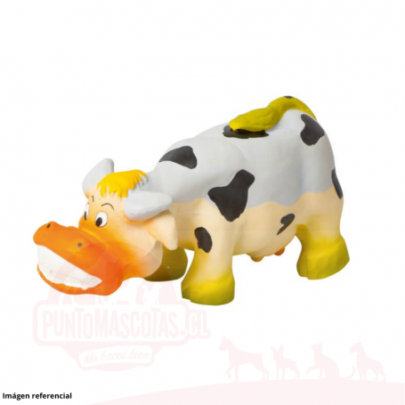 Juguete de látex con forma de vaca