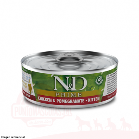 N&D Humedo Kitten Pollo y Granada 70 grs